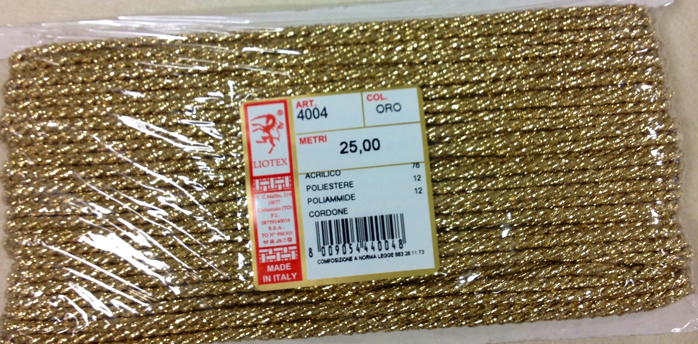 Cordone liotex 4004 oro